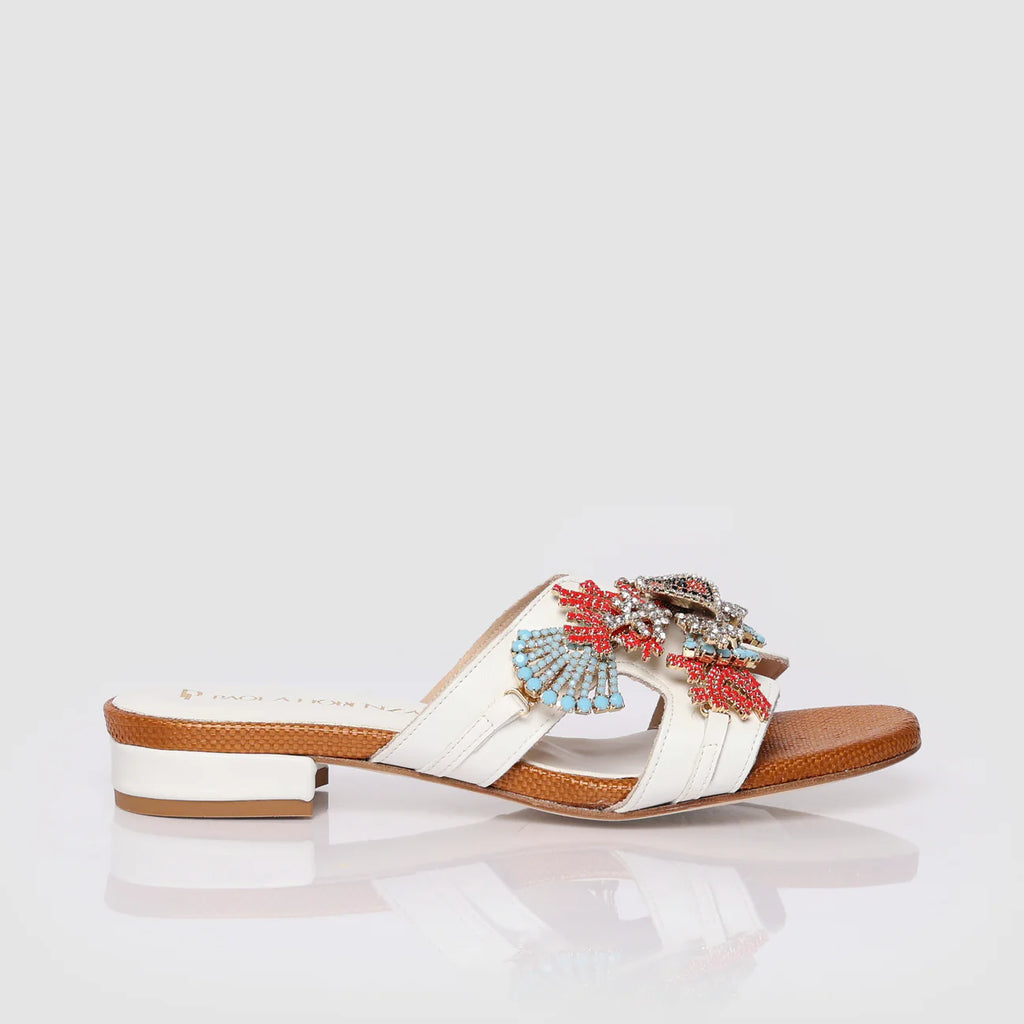 Sandalo in pelle con accessorio Nemo e coralli