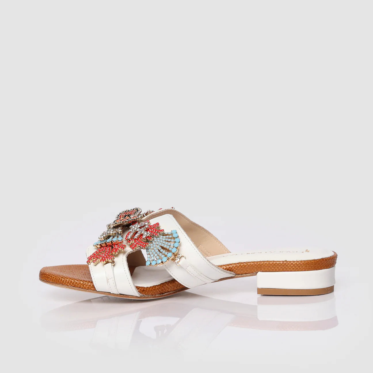 Sandalo in pelle con accessorio Nemo e coralli
